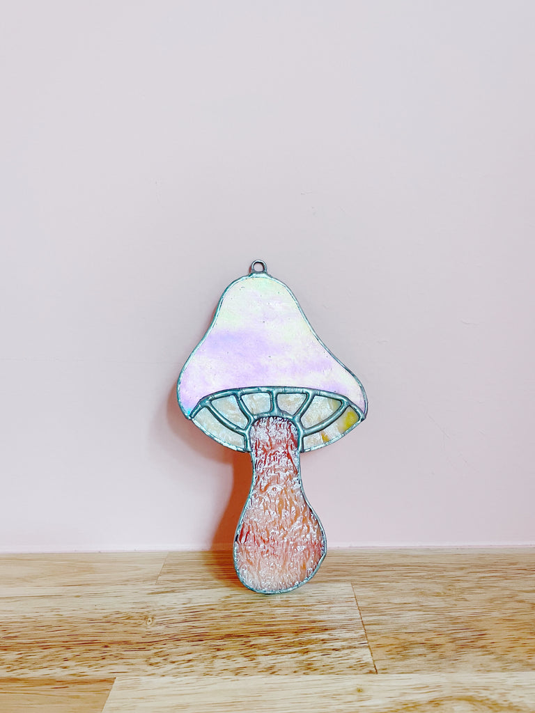 Stained Glass Mushroom Wall Decor